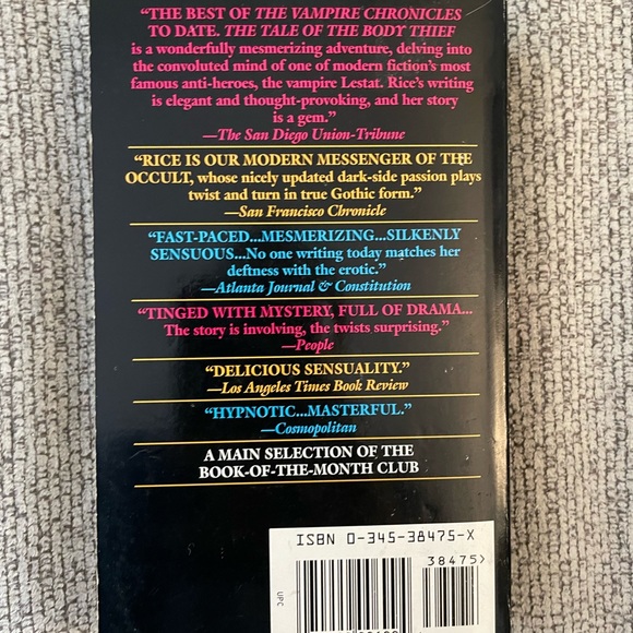The Tale of the Body Thief by Anne Rice Paperback Book - Picture 2 of 7